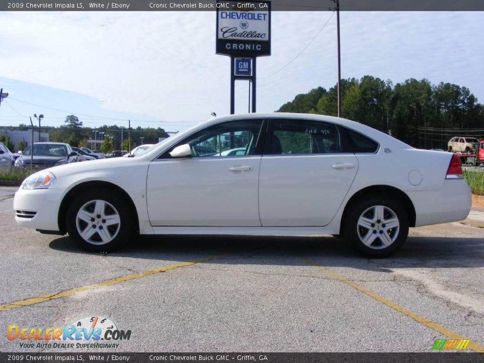 2009 Chevrolet Impala LS White / Ebony Photo #1