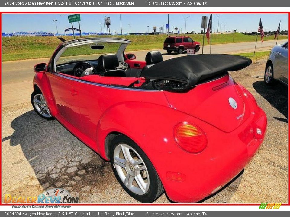 2004 Volkswagen New Beetle GLS 1.8T Convertible Uni Red / Black/Blue Photo #23