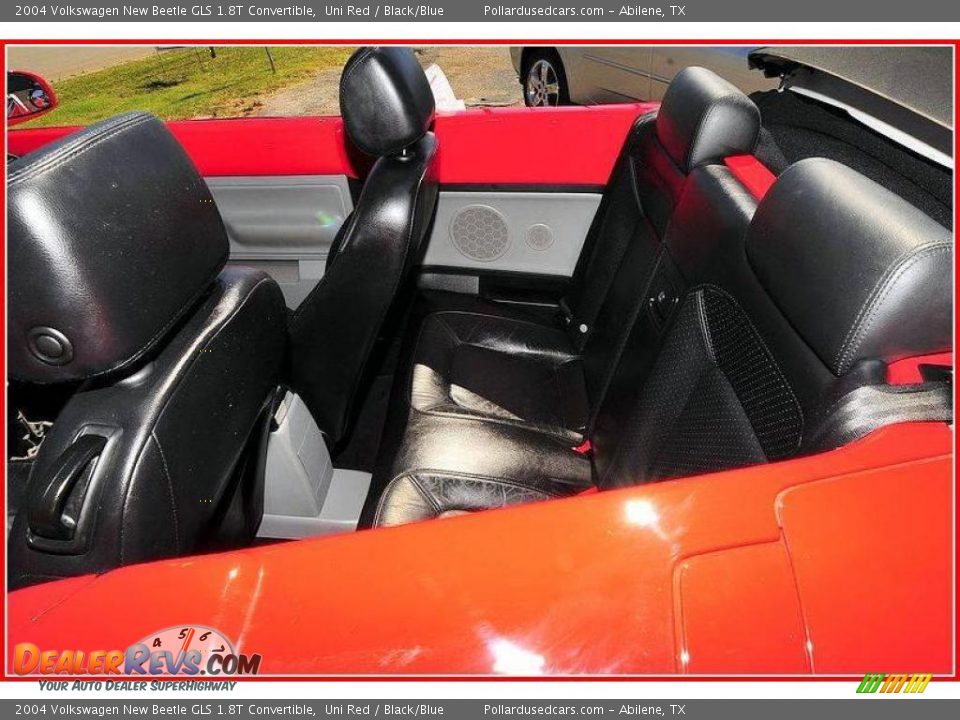 2004 Volkswagen New Beetle GLS 1.8T Convertible Uni Red / Black/Blue Photo #25