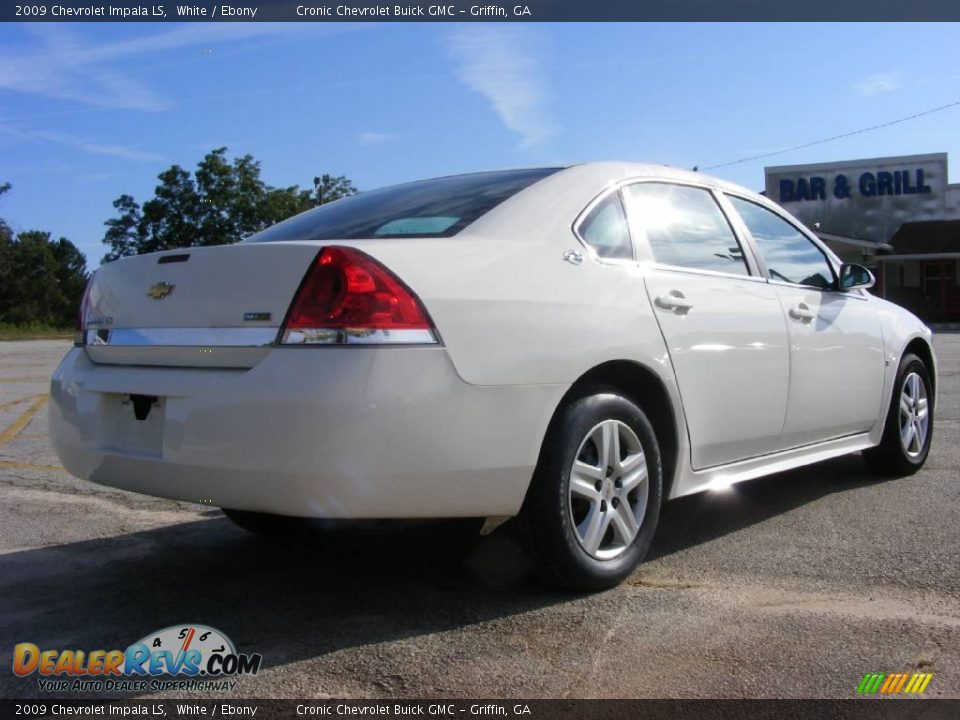 2009 Chevrolet Impala LS White / Ebony Photo #6