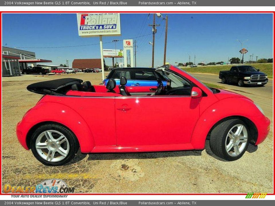 2004 Volkswagen New Beetle GLS 1.8T Convertible Uni Red / Black/Blue Photo #26
