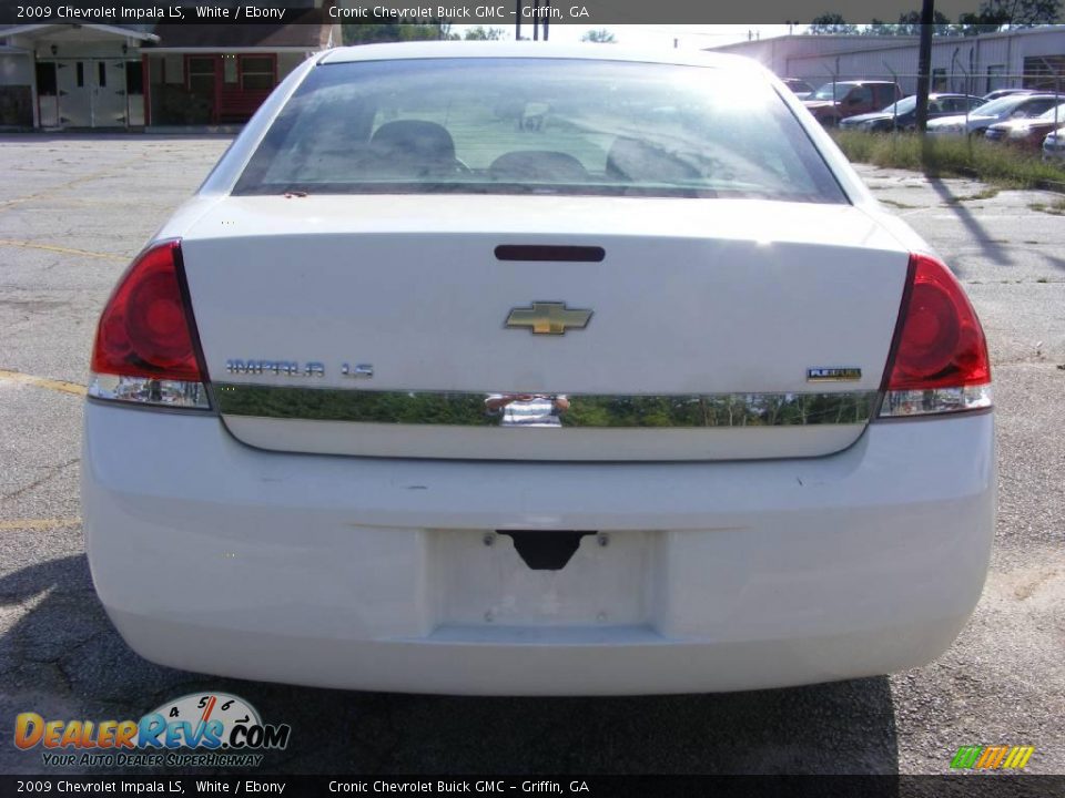 2009 Chevrolet Impala LS White / Ebony Photo #7