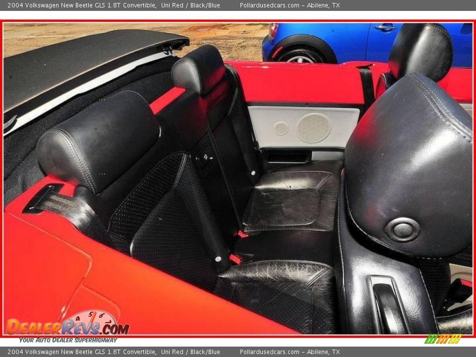 2004 Volkswagen New Beetle GLS 1.8T Convertible Uni Red / Black/Blue Photo #27