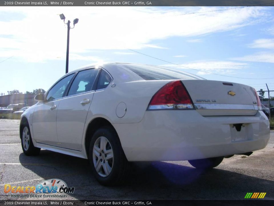 2009 Chevrolet Impala LS White / Ebony Photo #8