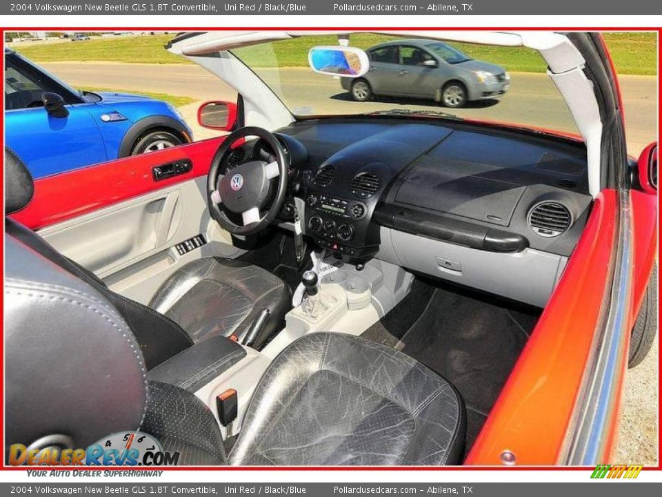 2004 Volkswagen New Beetle GLS 1.8T Convertible Uni Red / Black/Blue Photo #28
