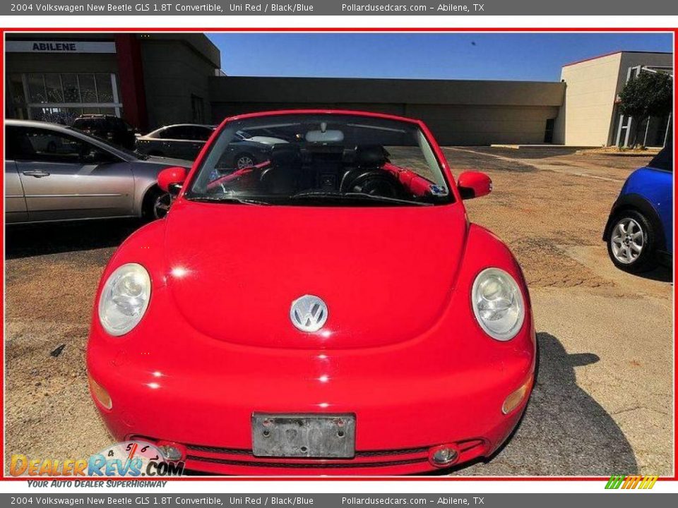 2004 Volkswagen New Beetle GLS 1.8T Convertible Uni Red / Black/Blue Photo #30