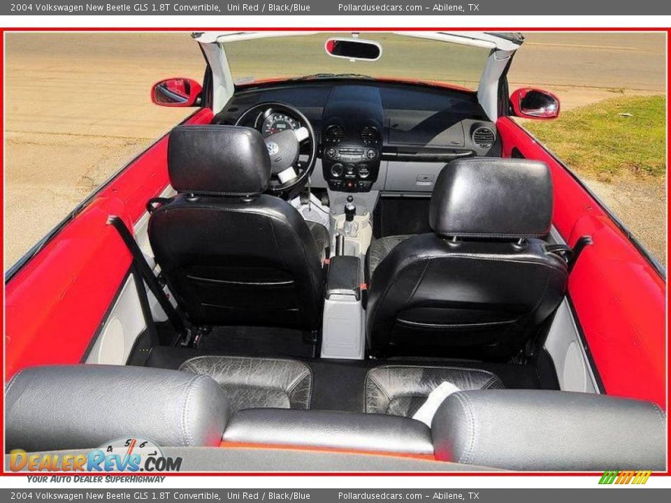 2004 Volkswagen New Beetle GLS 1.8T Convertible Uni Red / Black/Blue Photo #31