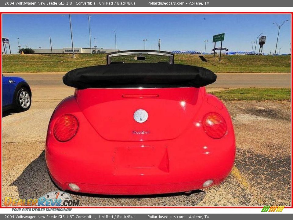 2004 Volkswagen New Beetle GLS 1.8T Convertible Uni Red / Black/Blue Photo #32