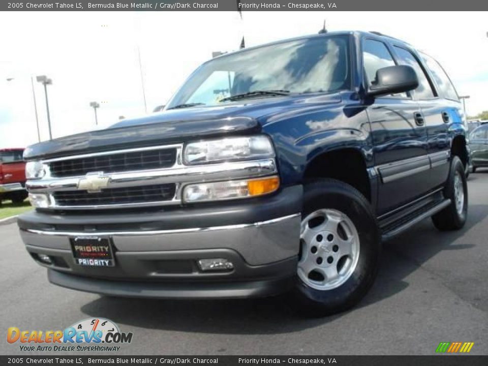 2005 Chevrolet Tahoe LS Bermuda Blue Metallic / Gray/Dark Charcoal Photo #1