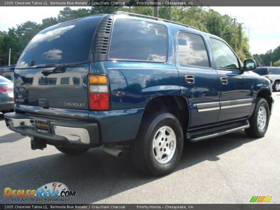 2005 Chevrolet Tahoe LS Bermuda Blue Metallic / Gray/Dark Charcoal Photo #4