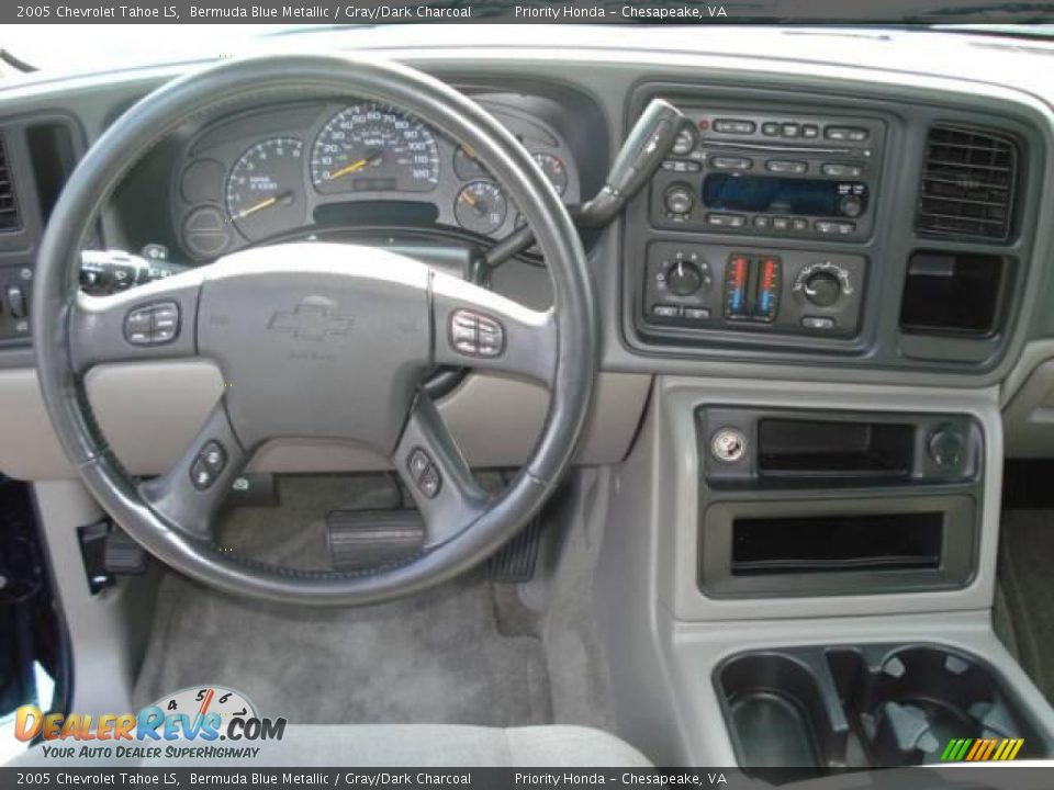 2005 Chevrolet Tahoe LS Bermuda Blue Metallic / Gray/Dark Charcoal Photo #12