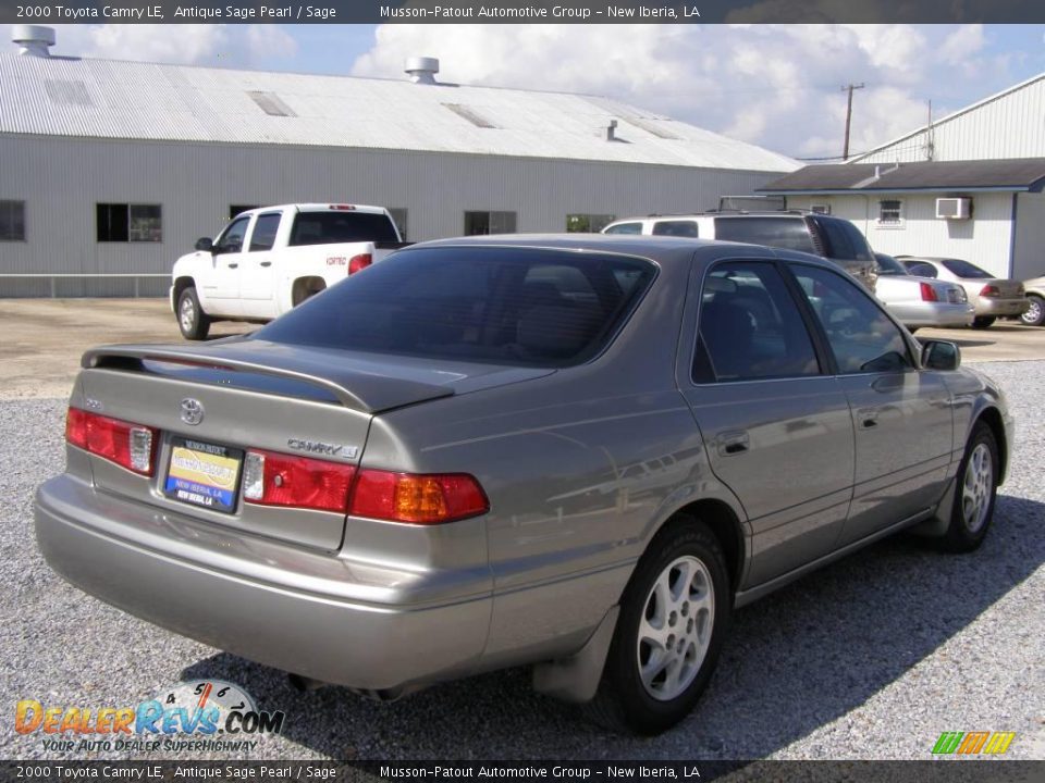 2000 Toyota Camry LE Antique Sage Pearl / Sage Photo #6