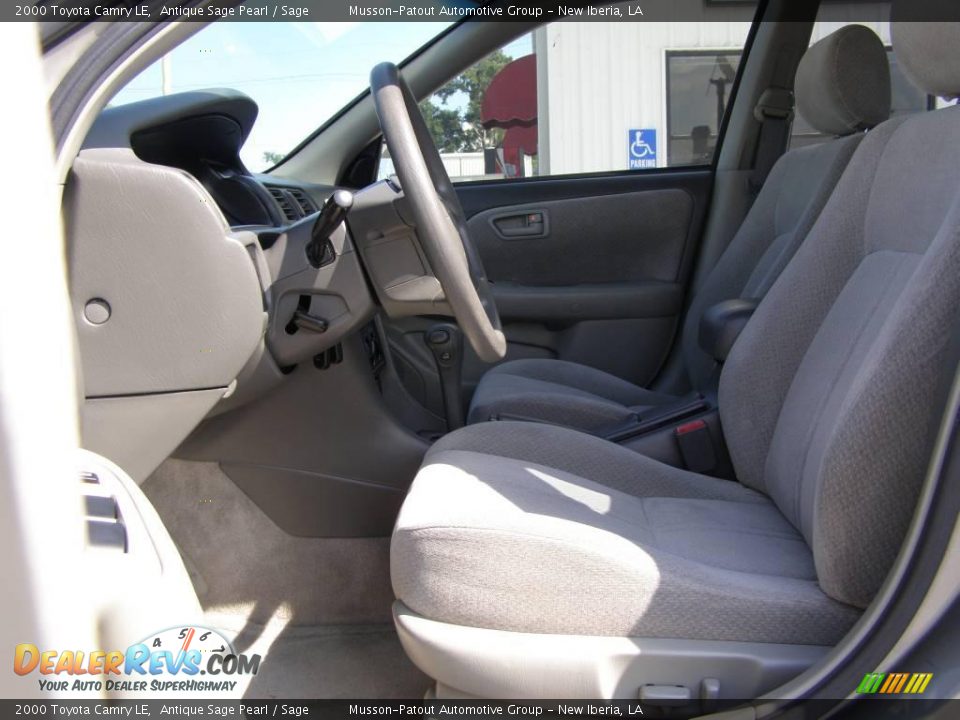 2000 Toyota Camry LE Antique Sage Pearl / Sage Photo #10