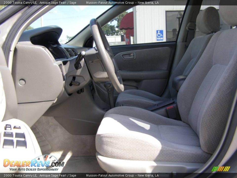 2000 Toyota Camry LE Antique Sage Pearl / Sage Photo #11