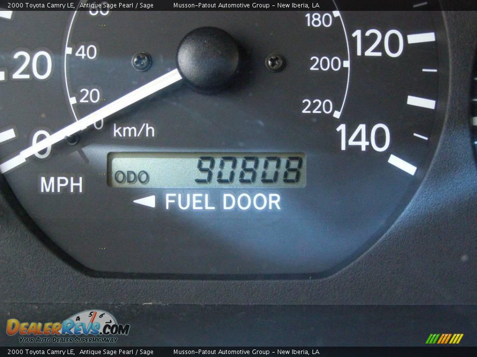 2000 Toyota Camry LE Antique Sage Pearl / Sage Photo #17
