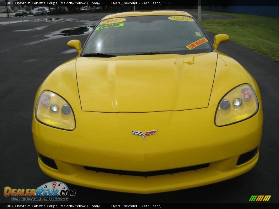 2007 Chevrolet Corvette Coupe Velocity Yellow / Ebony Photo #2