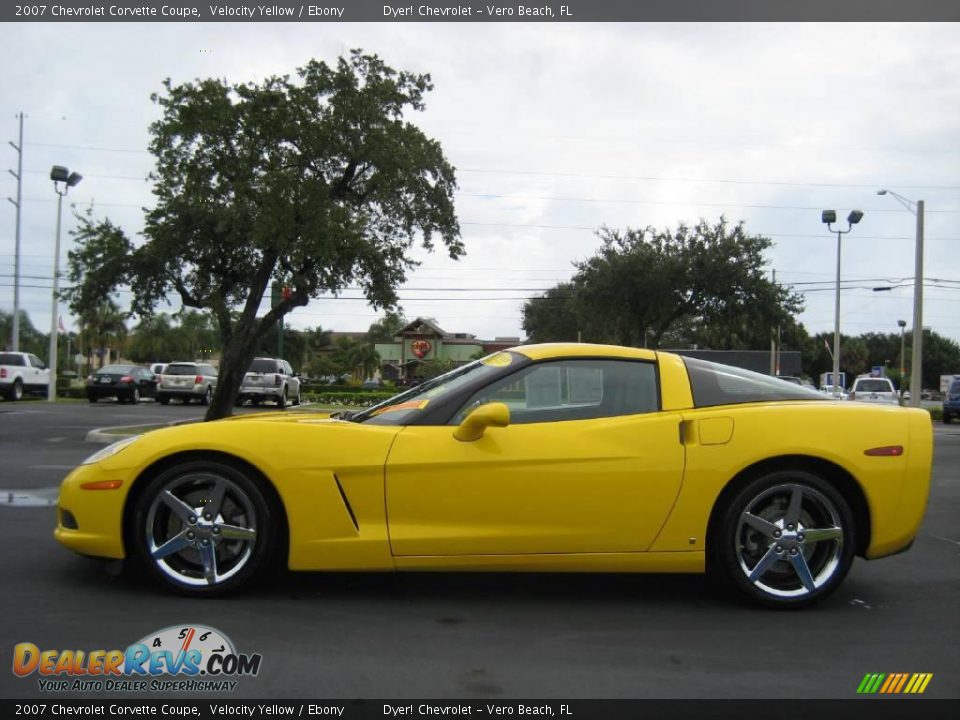 2007 Chevrolet Corvette Coupe Velocity Yellow / Ebony Photo #3