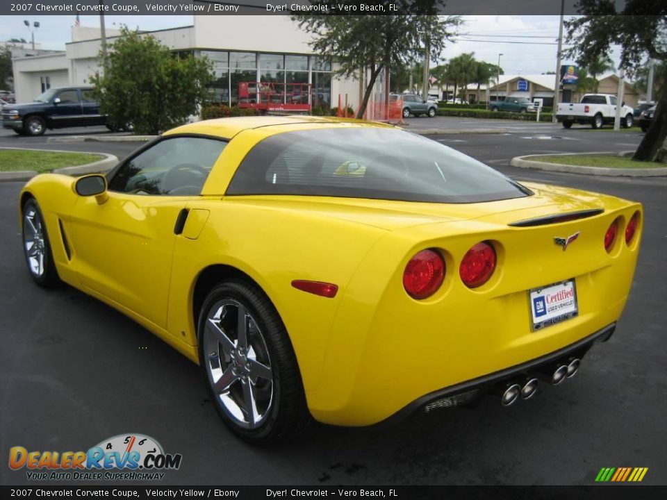 2007 Chevrolet Corvette Coupe Velocity Yellow / Ebony Photo #4