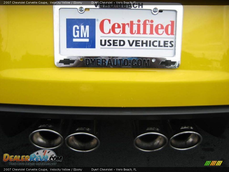 2007 Chevrolet Corvette Coupe Velocity Yellow / Ebony Photo #6