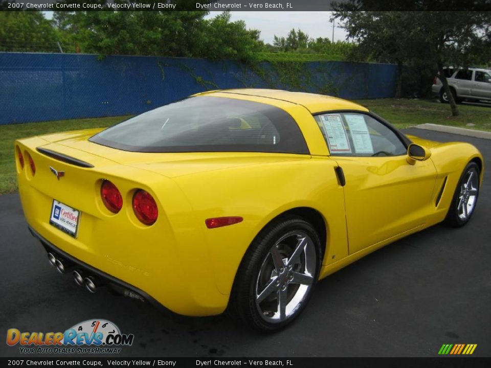 2007 Chevrolet Corvette Coupe Velocity Yellow / Ebony Photo #8