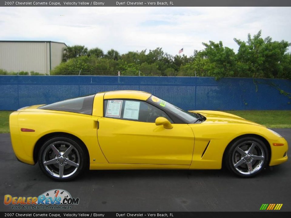 2007 Chevrolet Corvette Coupe Velocity Yellow / Ebony Photo #9