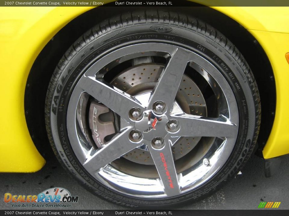 2007 Chevrolet Corvette Coupe Velocity Yellow / Ebony Photo #11