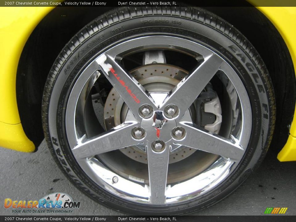 2007 Chevrolet Corvette Coupe Velocity Yellow / Ebony Photo #12
