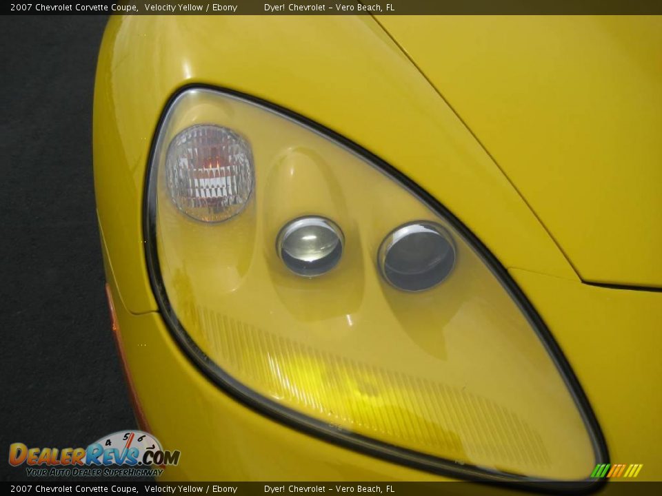 2007 Chevrolet Corvette Coupe Velocity Yellow / Ebony Photo #13