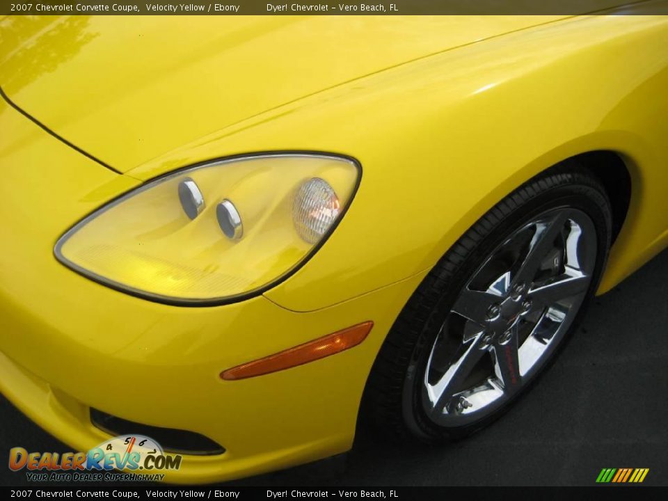 2007 Chevrolet Corvette Coupe Velocity Yellow / Ebony Photo #15