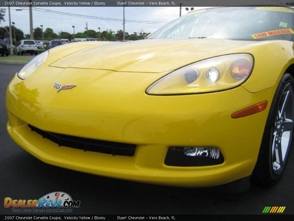 2007 Chevrolet Corvette Coupe Velocity Yellow / Ebony Photo #16