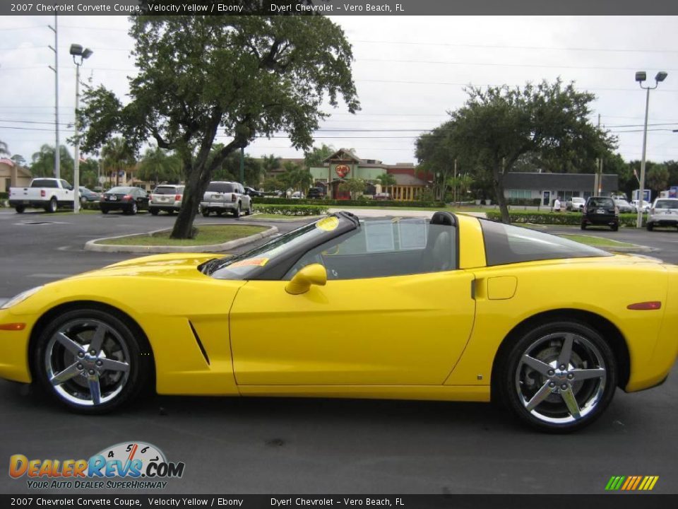 2007 Chevrolet Corvette Coupe Velocity Yellow / Ebony Photo #24