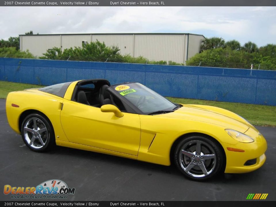 2007 Chevrolet Corvette Coupe Velocity Yellow / Ebony Photo #29