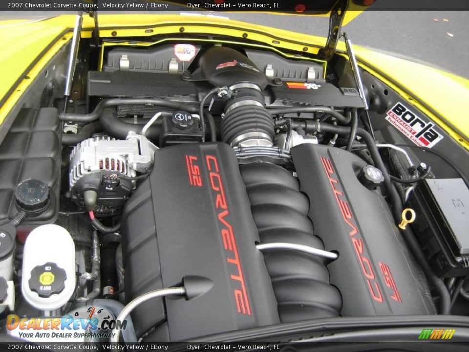 2007 Chevrolet Corvette Coupe Velocity Yellow / Ebony Photo #34