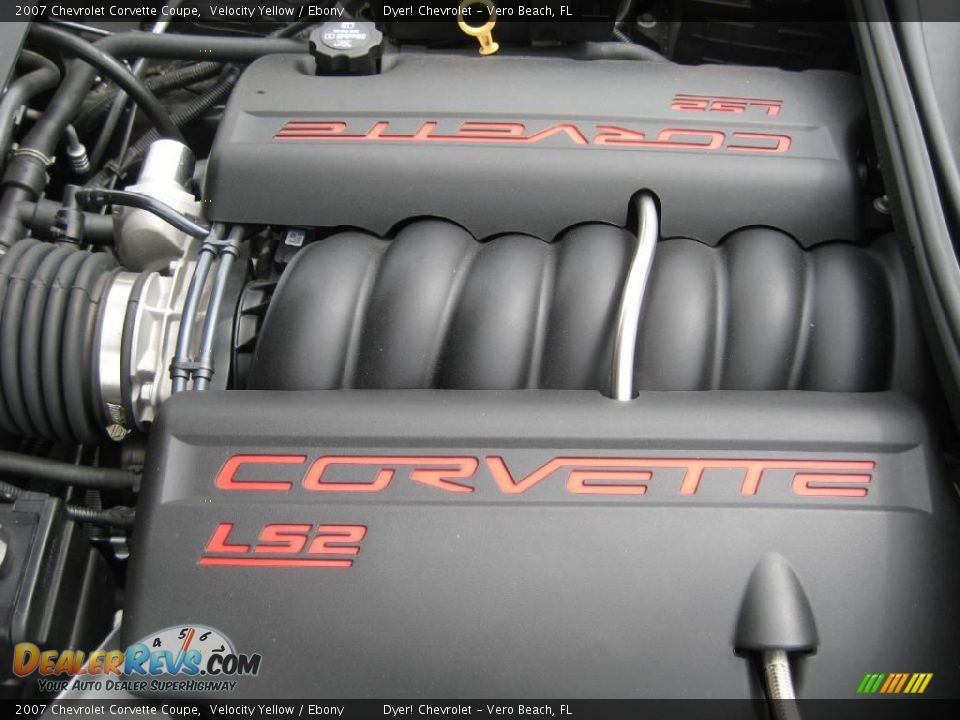 2007 Chevrolet Corvette Coupe Velocity Yellow / Ebony Photo #35