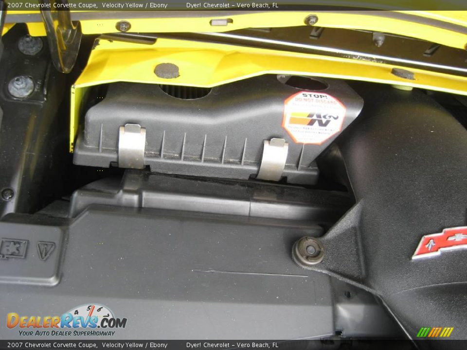 2007 Chevrolet Corvette Coupe Velocity Yellow / Ebony Photo #36
