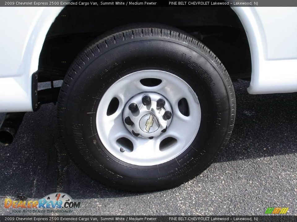 2009 Chevrolet Express 2500 Extended Cargo Van Summit White / Medium Pewter Photo #6