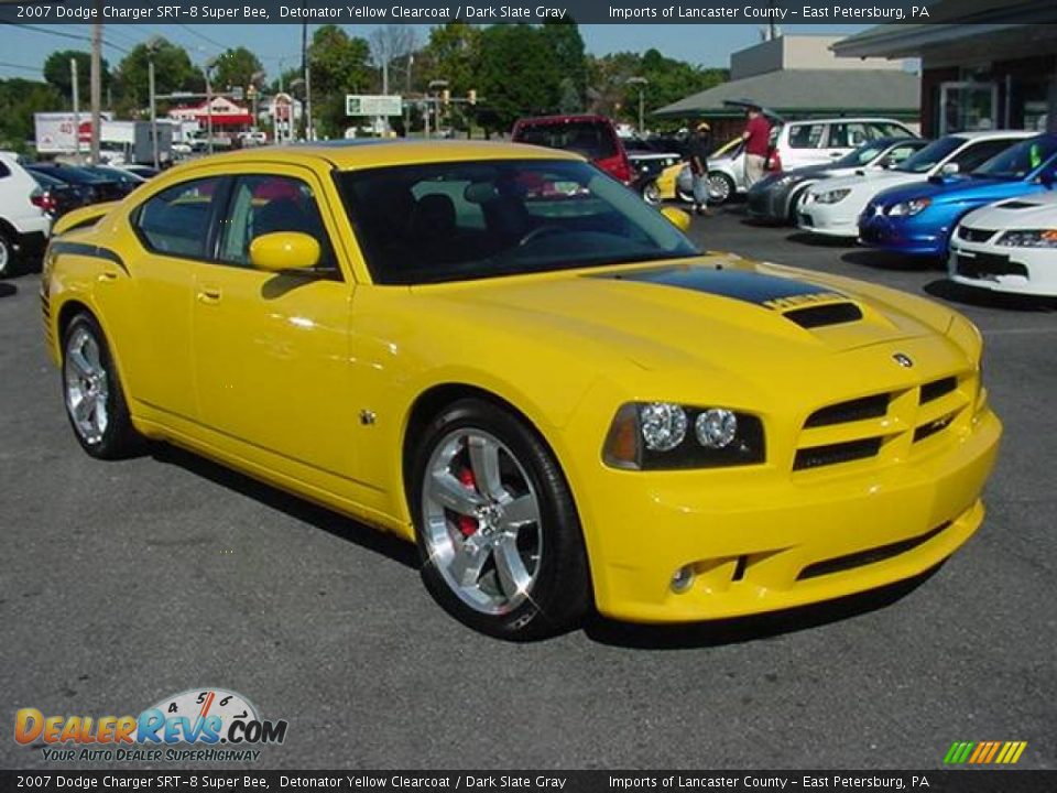2007 Dodge Charger SRT-8 Super Bee Detonator Yellow Clearcoat / Dark Slate Gray Photo #1