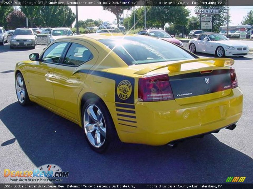 2007 Dodge Charger SRT-8 Super Bee Detonator Yellow Clearcoat / Dark Slate Gray Photo #2