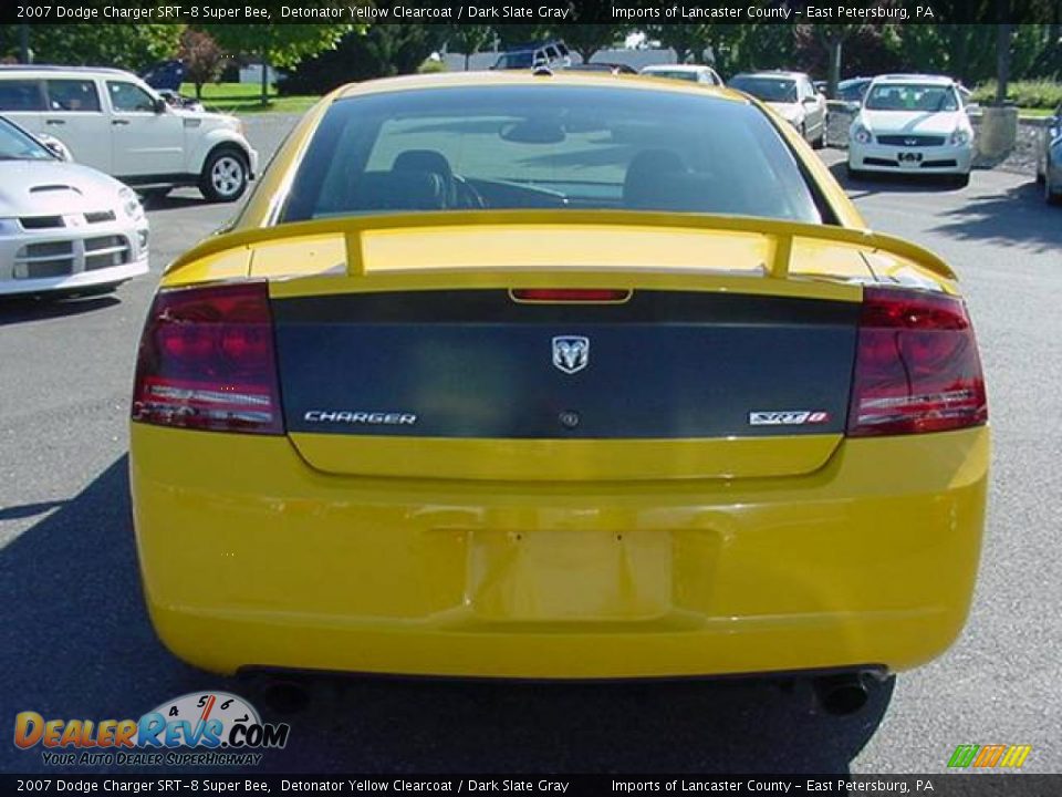 2007 Dodge Charger SRT-8 Super Bee Detonator Yellow Clearcoat / Dark Slate Gray Photo #5
