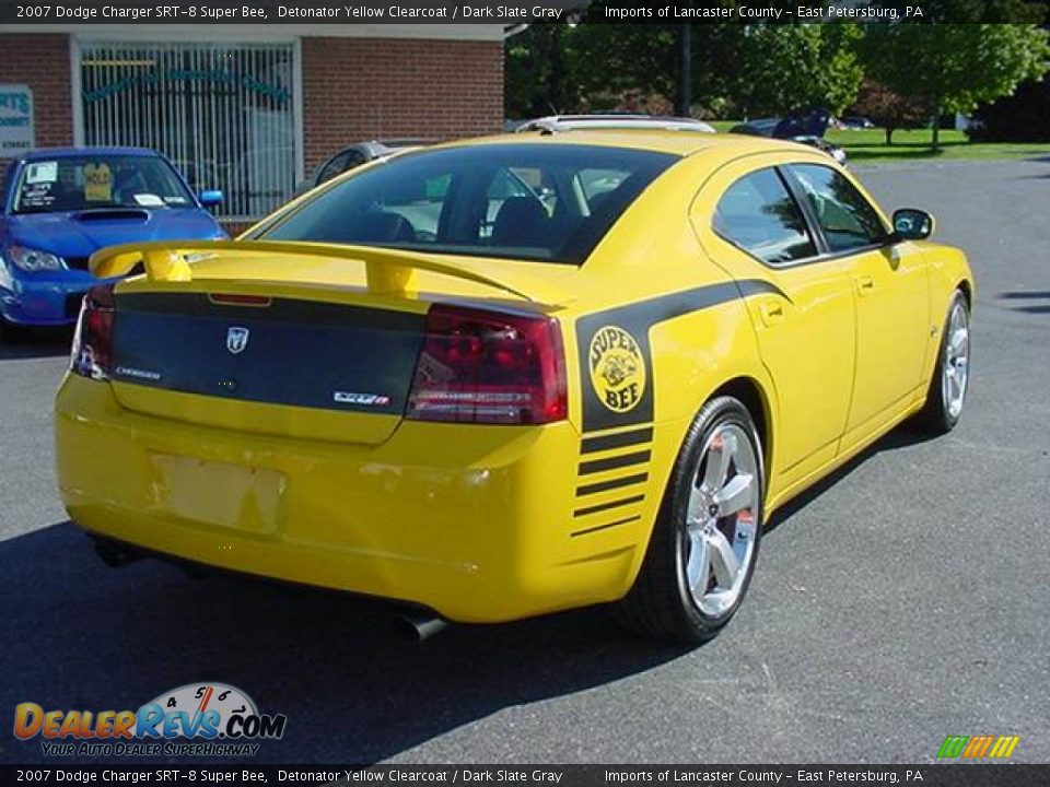2007 Dodge Charger SRT-8 Super Bee Detonator Yellow Clearcoat / Dark Slate Gray Photo #6