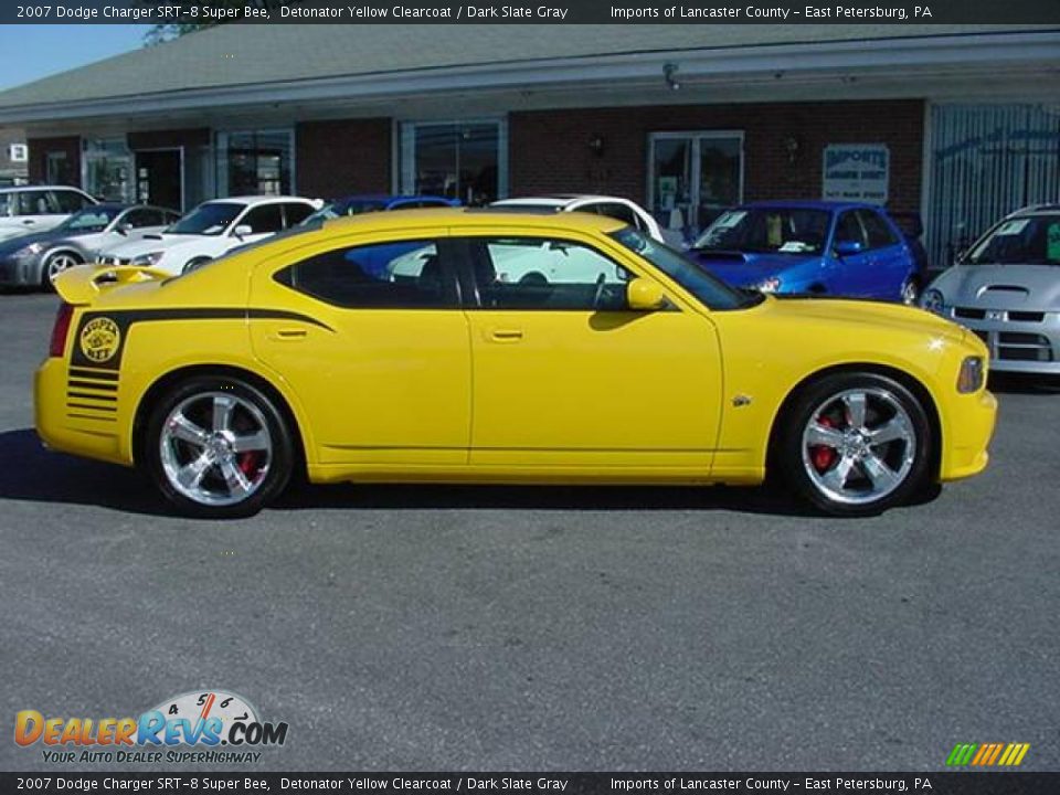2007 Dodge Charger SRT-8 Super Bee Detonator Yellow Clearcoat / Dark Slate Gray Photo #7