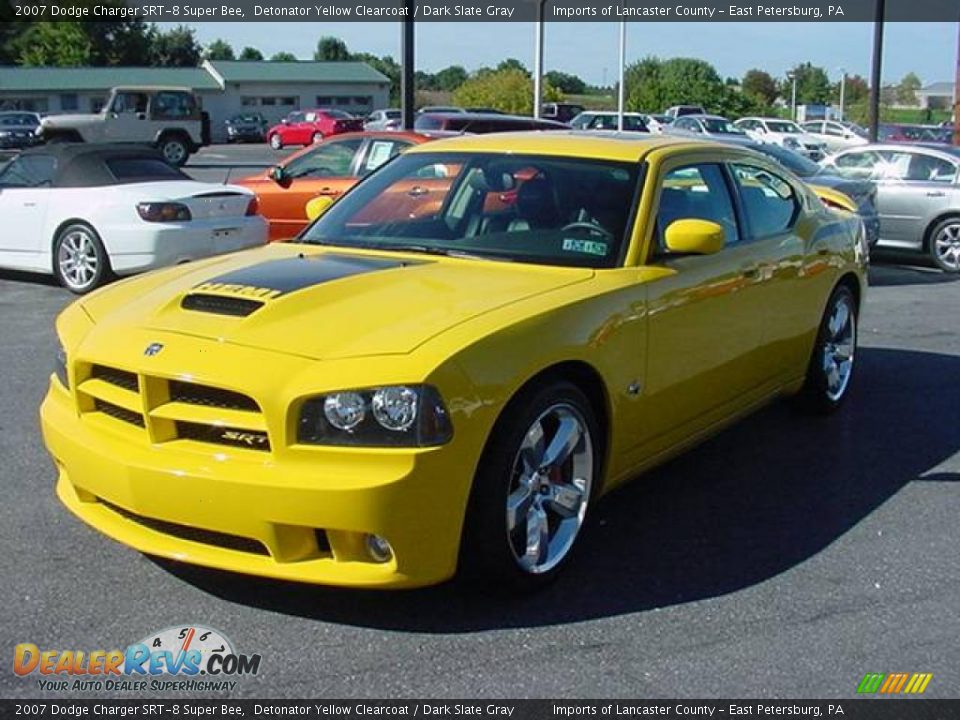 2007 Dodge Charger SRT-8 Super Bee Detonator Yellow Clearcoat / Dark Slate Gray Photo #8