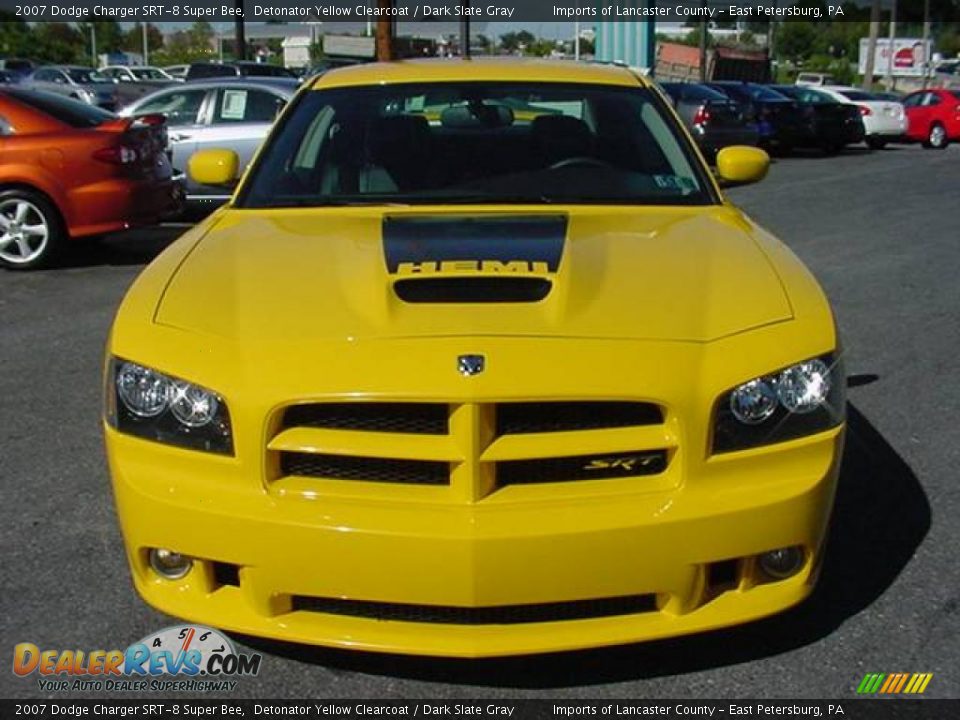 2007 Dodge Charger SRT-8 Super Bee Detonator Yellow Clearcoat / Dark Slate Gray Photo #13