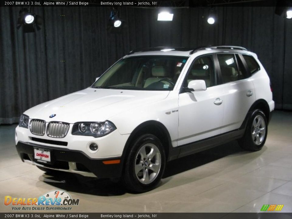 2007 BMW X3 3.0si Alpine White / Sand Beige Photo #1