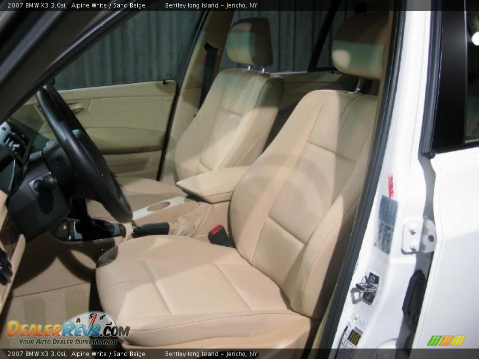 2007 BMW X3 3.0si Alpine White / Sand Beige Photo #5