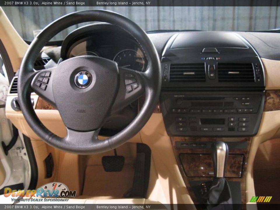 2007 BMW X3 3.0si Alpine White / Sand Beige Photo #8