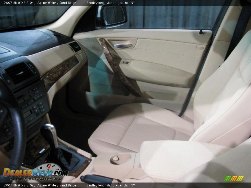 2007 BMW X3 3.0si Alpine White / Sand Beige Photo #11
