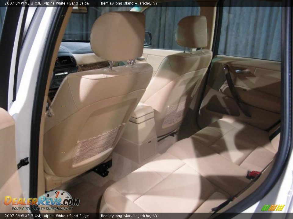 2007 BMW X3 3.0si Alpine White / Sand Beige Photo #13