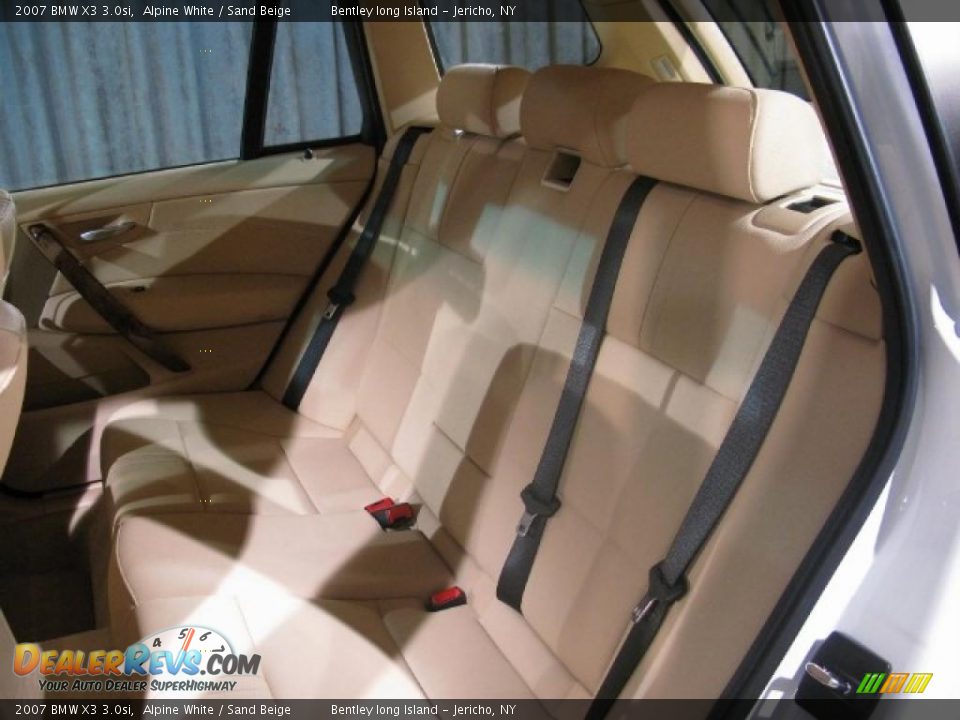 2007 BMW X3 3.0si Alpine White / Sand Beige Photo #14