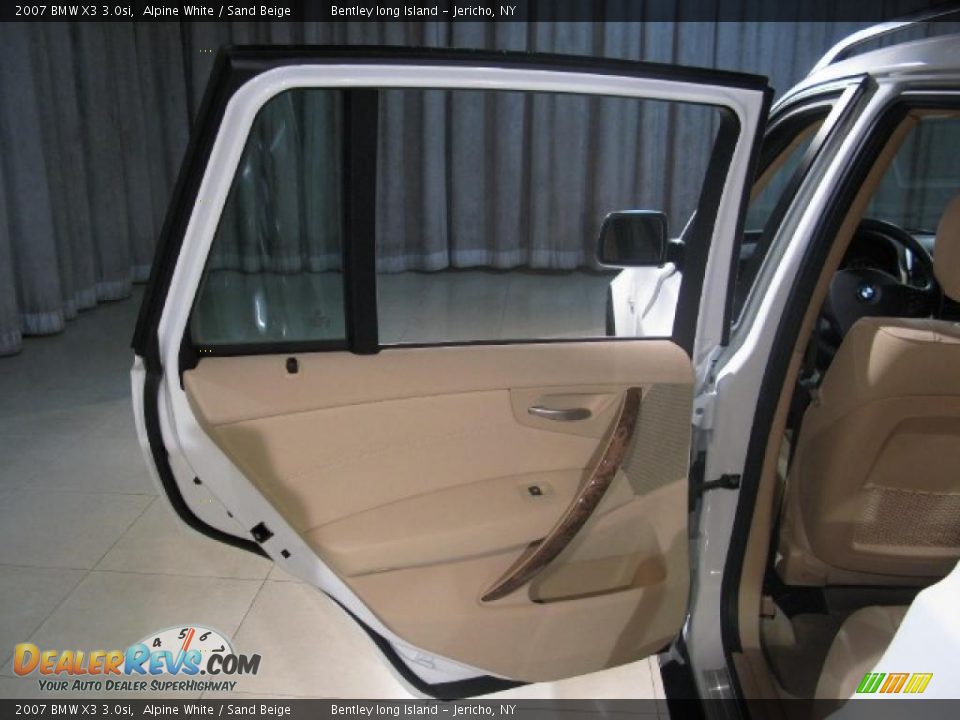 2007 BMW X3 3.0si Alpine White / Sand Beige Photo #15